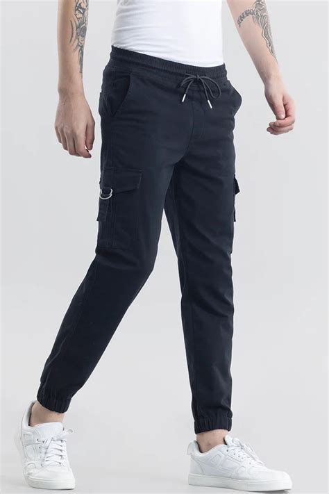 Buy Men's Snitch Noemi Navy Cargo Pant Online | Snitch – SNITCH