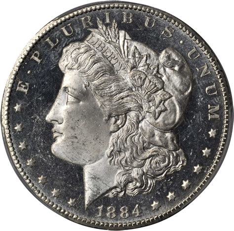 1884-CC Morgan Silver Dollar. MS-64+ DMPL (PCGS).拍卖成交价格及图片- 芝麻开门收藏网