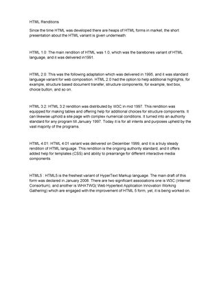 Start with HTML - HTML Tutorial HTML Tutorial or HTML 5 instructional ...