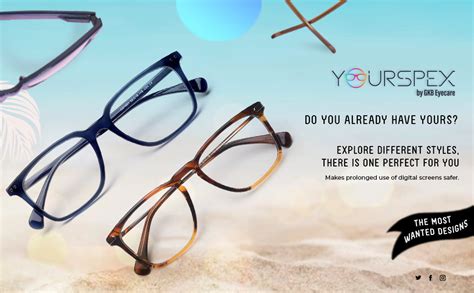 YOURSPEX Eyeglasses for Men & Women - Blue Light Blocking Glasses Thick ...