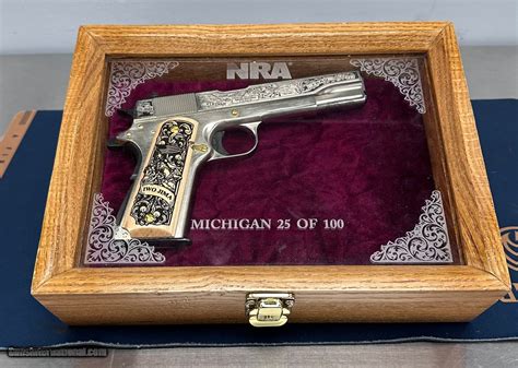 AUTO-ORDNANCE MICHIGAN NRA LIMITED EDITION 25 OF 100 .45 ACP