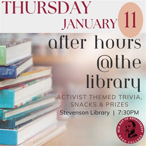 Activism Trivia Night | Stevenson Library News