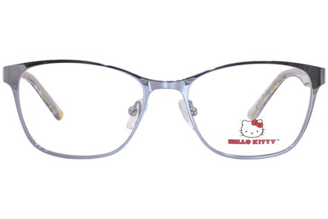 Hello Kitty HK-363-2 Eyeglasses Youth Girl's Blue Full Rim Square Shape ...