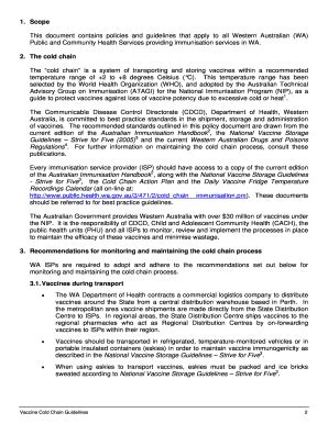 Fillable Online health wa gov This document contains policies and ...