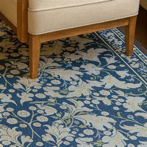 Buy LUXE HOME Floral Print Carpet - 91.44x152.4cm from Luxe Home at ...