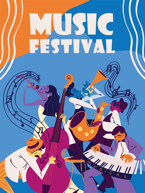 music festival poster image 11479485 Vector Art at Vecteezy