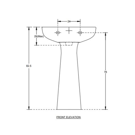 Hindware - Full Pedestal Semi Circle White Wash Basin - TANGO 10086 by ...
