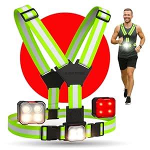 Buy GREERRIDE Light Up Running Vest - Rechargeable, Reflective Running ...