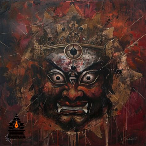Abstract Face Art of Lord Kala Bhairava | Digital Download | High-Reso ...