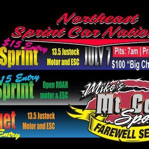 6th Northeast Sprint Car Nationals, mt.cobb speedway, Elmhurst, 7 July ...