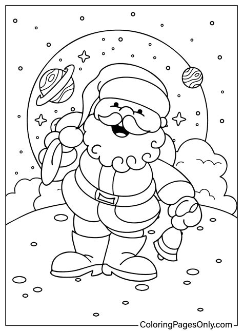 Santa Claus Coloring Page Free Printable