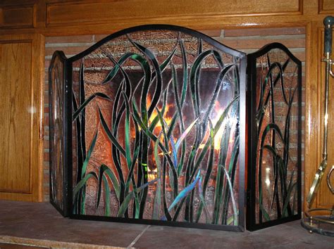 Stained Glass Fireplace Screens – Fireplace Guide by Chris