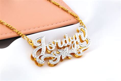 Buy Name Necklace | Double Name Plate | Name Plate | Nameplate Necklace ...