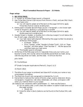 Image result for Research Paper Introduction Sample MLA