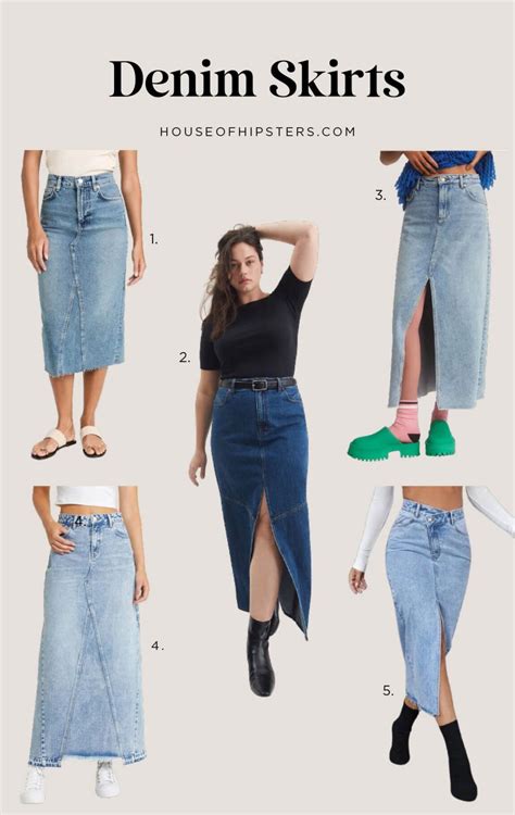 Long Denim Skirts Are Trending | House Of Hipsters