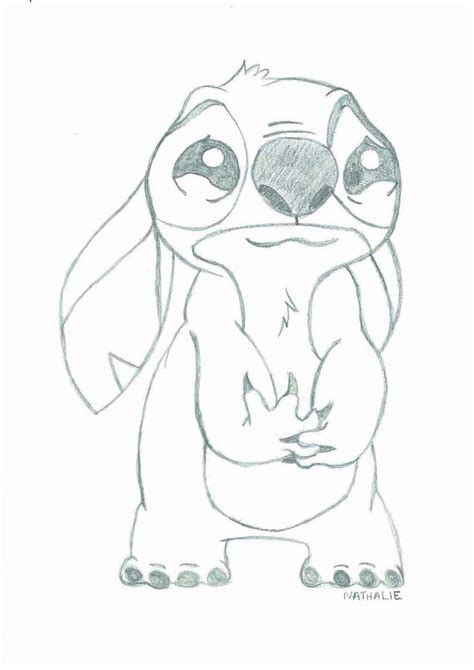 Sad Stitch Drawing