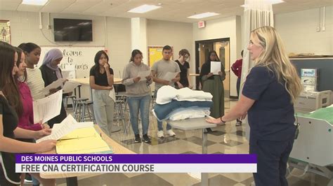 Des Moines Public Schools offering CNA certification training ...