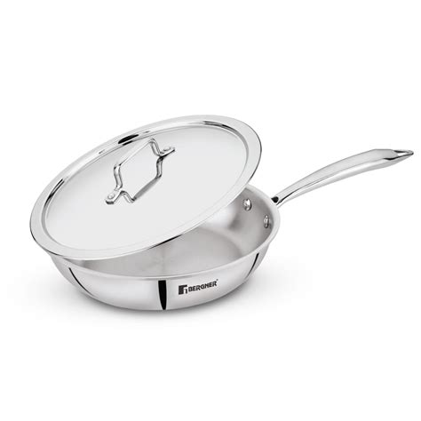Buy BERGNER TriPro Tri-Ply Stainless Steel 24cm (1.95 L) Frypan/Skillet ...