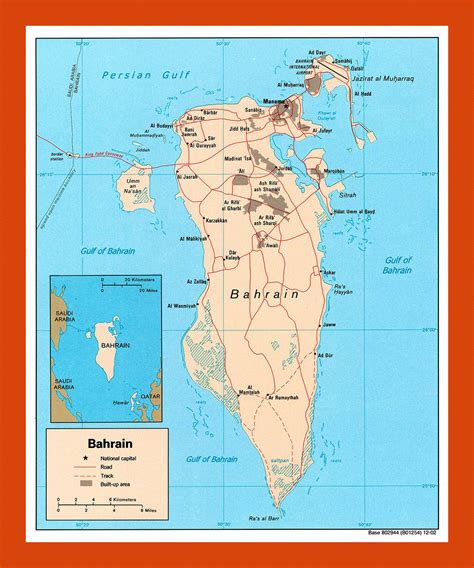 Political map of Bahrain - 2002 | Maps of Bahrain | Maps of Asia | GIF map | Maps of the World ...