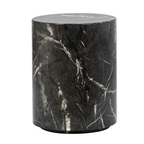Hydro Black Marble Side Table | Design MIX Gallery