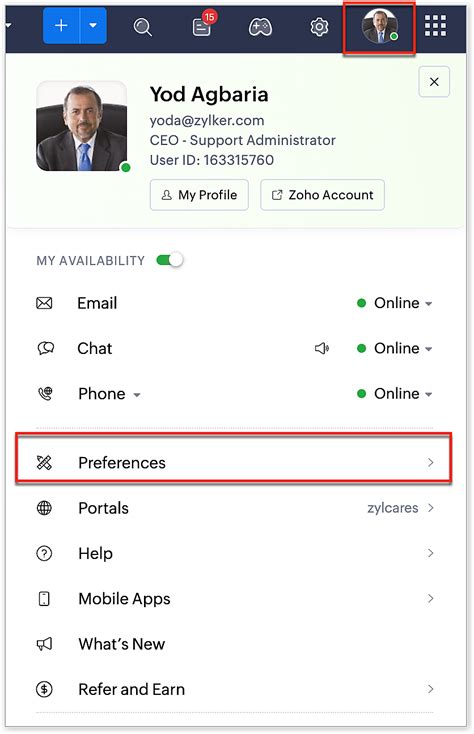 Image result for Zoho User Interface