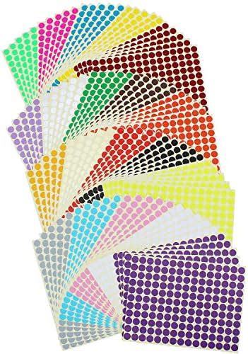 16500 Count 3/8 inch Diameter Round Dot Stickers Color Coding Labels ...