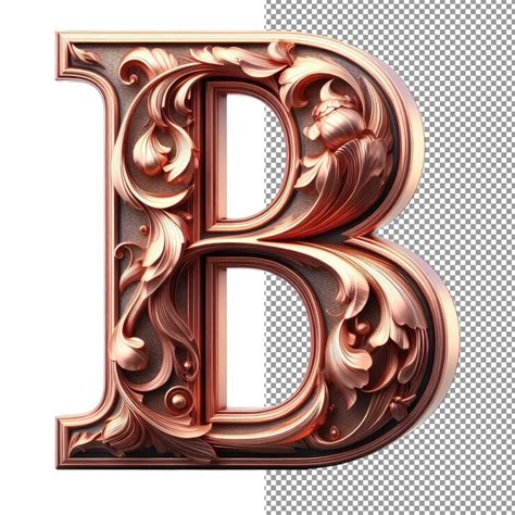 Letra criativa artística 3D isolada em uma paleta PNG clara | PSD ...