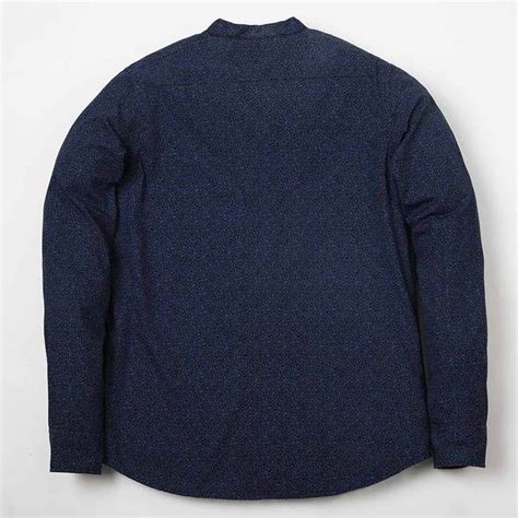 Floral Print Mandarin Collar Shirt For Boy