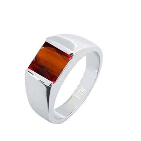 Buy PTM Certified Natural Gomed (Hessonite) Astrological Gemstone 5.25 ...