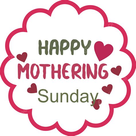 Happy Sunday Vector Hd PNG Images, Happy Mothering Sunday Vector Design ...