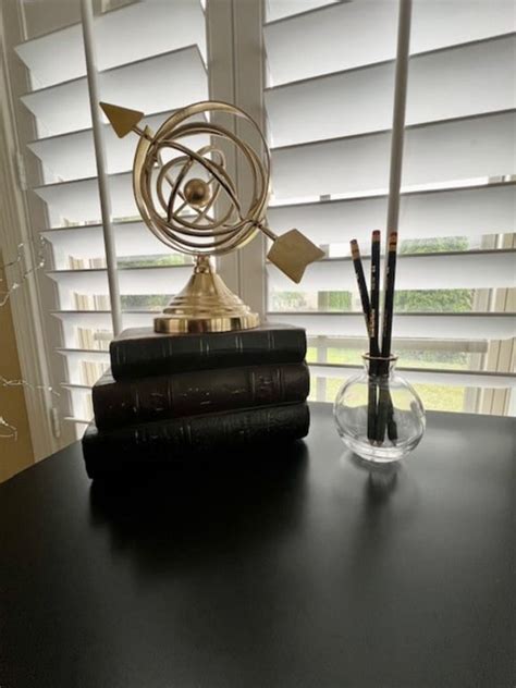 Black & Brown Stacked Books Decor, 8"