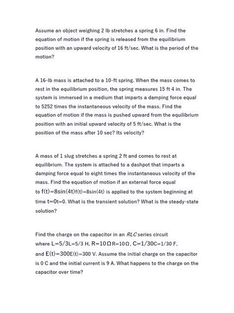 Image result for Variation of Parameters Diff EQ