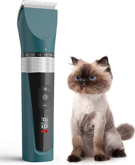 oneisall Cat Grooming Clippers for Matted Long Hair, 5-Speed Cat ...
