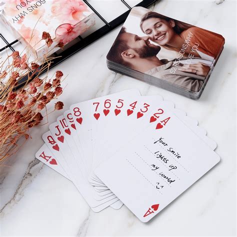 Custom 52 Reasons Why I Love You Playing Cards: Comes With a Marker - Etsy