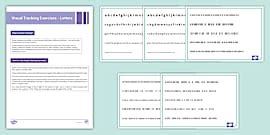 Visual Tracking Exercises Shapes