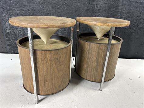 Lot - Vintage Pair of Zenith Circle of Sound Speakers, Untested, 13.5”H ...