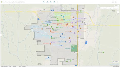 Brookings, South Dakota Map