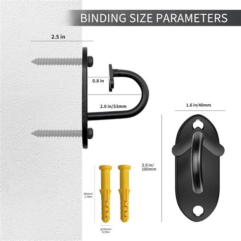 TUOSHUNGE Resistance Band Wall Anchors - Workout Wall Mount India | Ubuy