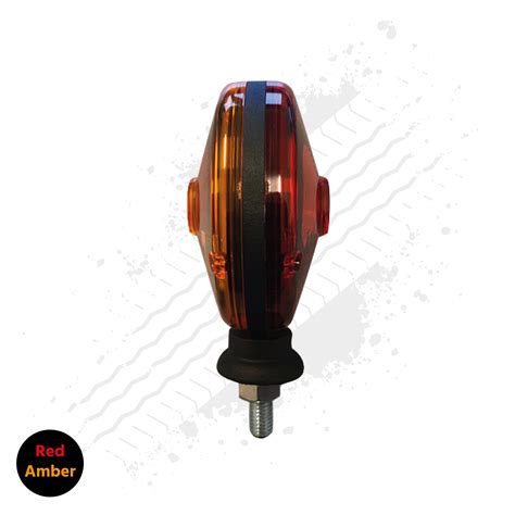 Spanish Style, Lollipop/Lolly Stalk Light Red/Amber Bulb Fitment (Bulb ...