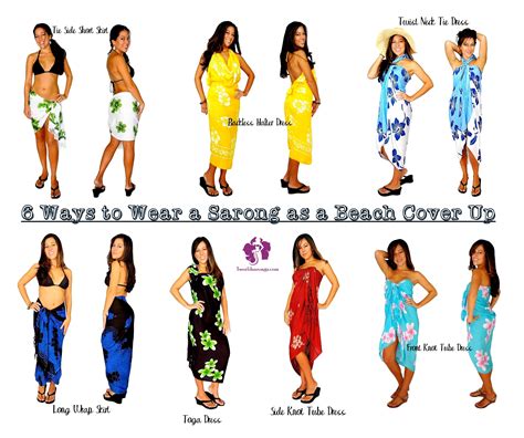 6 Ways to Wear a Sarong as a Beach Cover Up | Beach wrap dress, Wrap ...