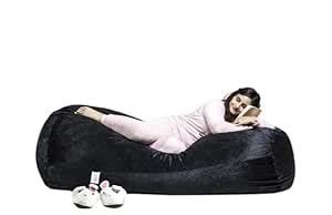ink craft 6ft Bean Bag Chair, Velvet Jumboo Size Beanbag Cover Without ...