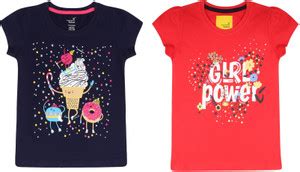 Flipkart.com | YALZZ Baby Girls Graphic Print Pure Cotton Regular T ...