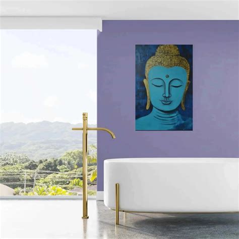 Buddha in Art Oregon - Serene Buddha Head Poster from ZenArtBliss.com ...