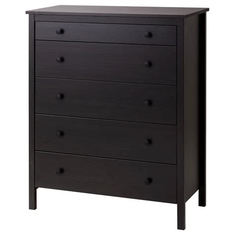 KOPPANG Cómoda c/5 gavetas - preto-castanho - IKEA