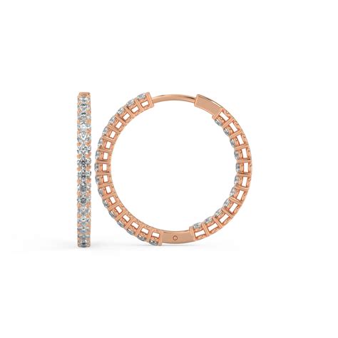 Lab Grown Diamond Hoop Earrings by Stefee – Stefee Jewels