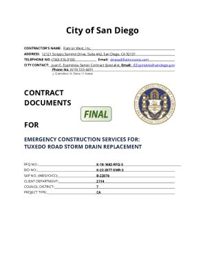 Fillable Online K-22-2077-EMR-3 - City of San Diego Fax Email Print ...