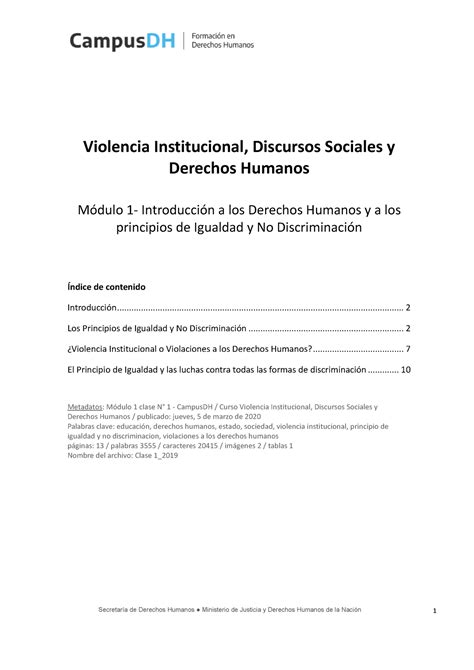 Clase 1 2021 - fdsf - Secretaría de Derechos Humanos Ministerio de ...