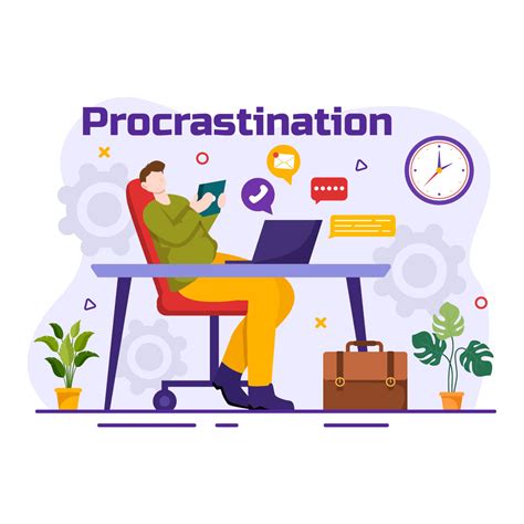 12 Procrastination Vector Illustration - MasterBundles