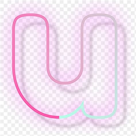 Neon Letter U PNG 的图像结果
