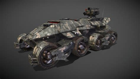 Sci Fi Armored Car - 3D model by Rishav Gupta (@Rishav_Gupta) [fe2fff7 ...